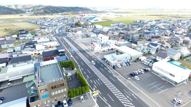 写真：一番堰 道路