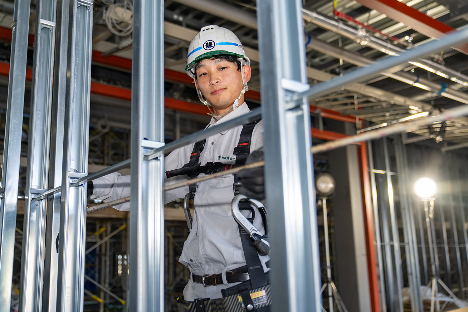 写真：建築工事 作業の様子