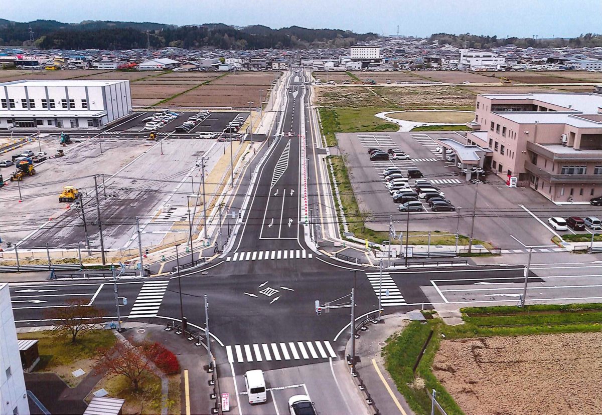 写真：薬師堂25号線 開通後の風景