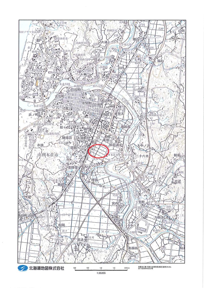 地図：薬師堂25号線の地図